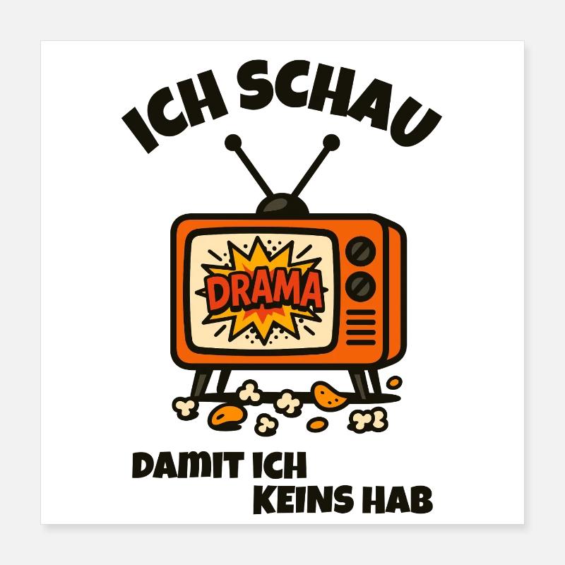 Drame - TV Poster 40 x 40 cm