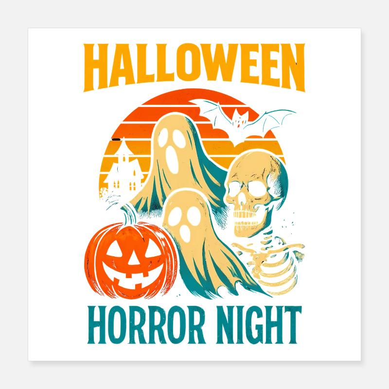 Halloween Horror Night Theme Poster 16" x 16" (40x40 cm)