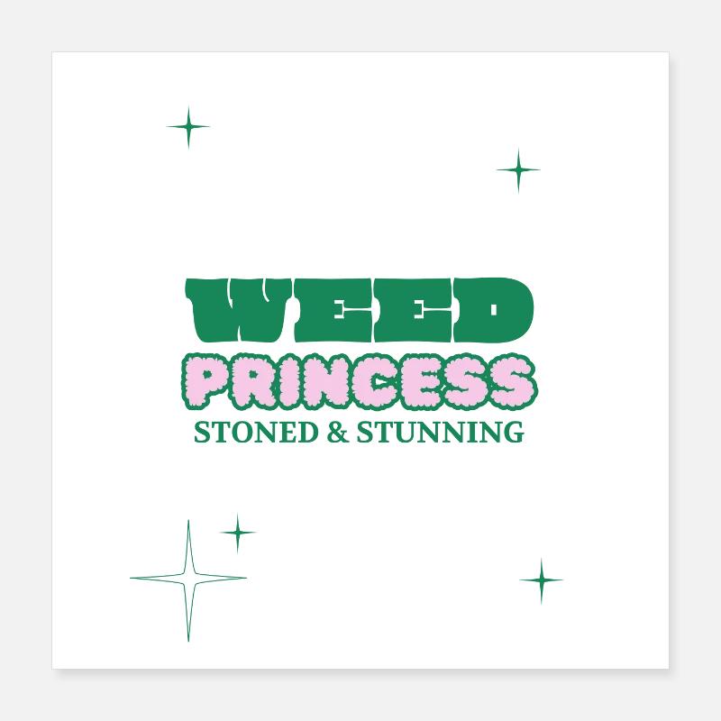 Princesse étrange défoncée et éblouissante Poster 40 x 40 cm