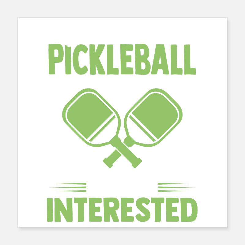 Pickleball Team Paddle Ball Player Gift Poster 16" x 16" (40x40 cm)