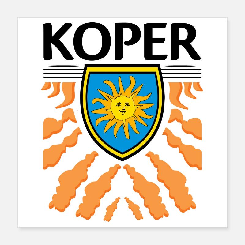 Koper Poster 40 x 40 cm