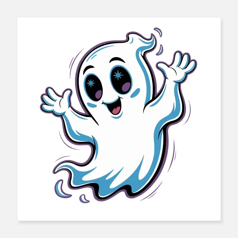 Scary Halloween Design Poster 40x40 cm