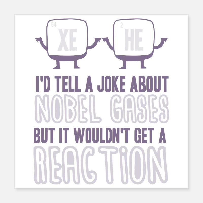 Chimie Chimiste Professeur de chimie Drôle de science Poster 40 x 40 cm