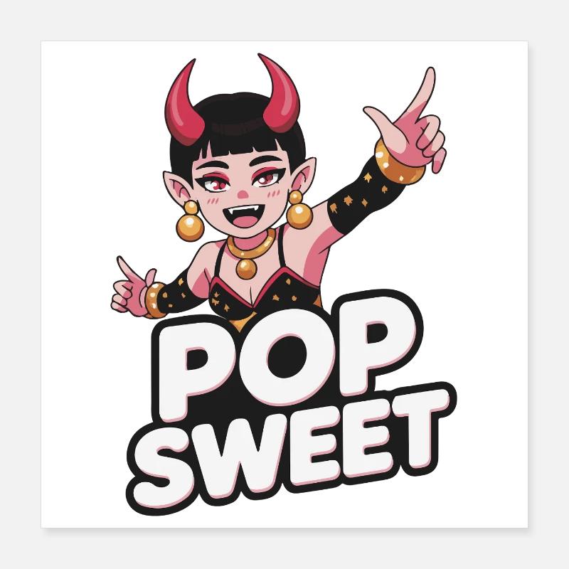 Pop Sweet Devilette Poster 40 x 40 cm
