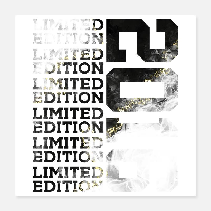 10 ANS ÉDITION LIMITÉE 2016 10E ANNIVERSAIRE Poster 40 x 40 cm