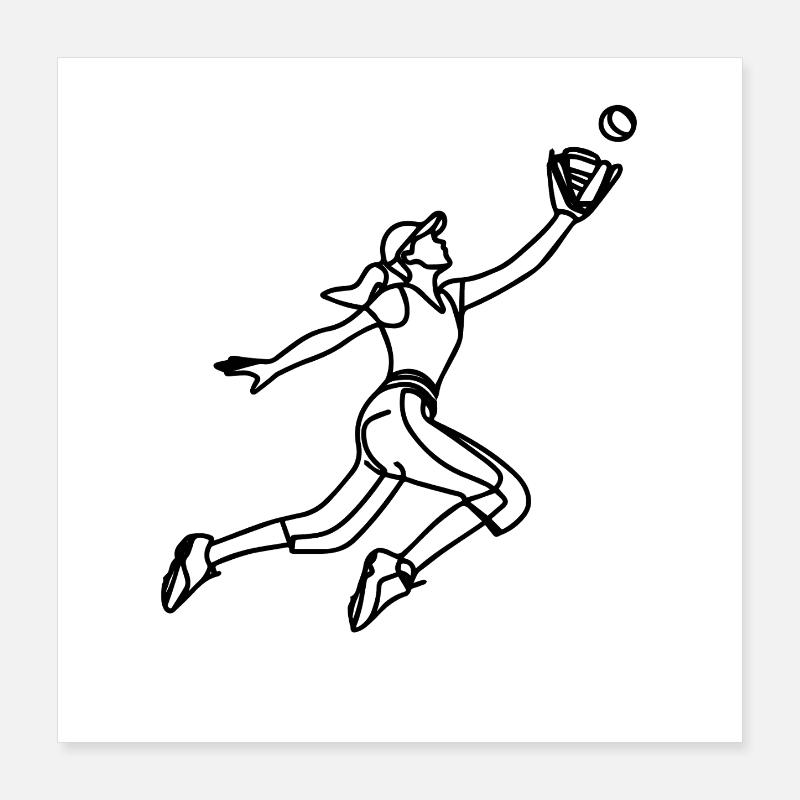 Baseball player Poster 16" x 16" (40x40 cm)