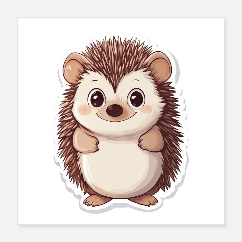 Igel Poster 40x40 cm
