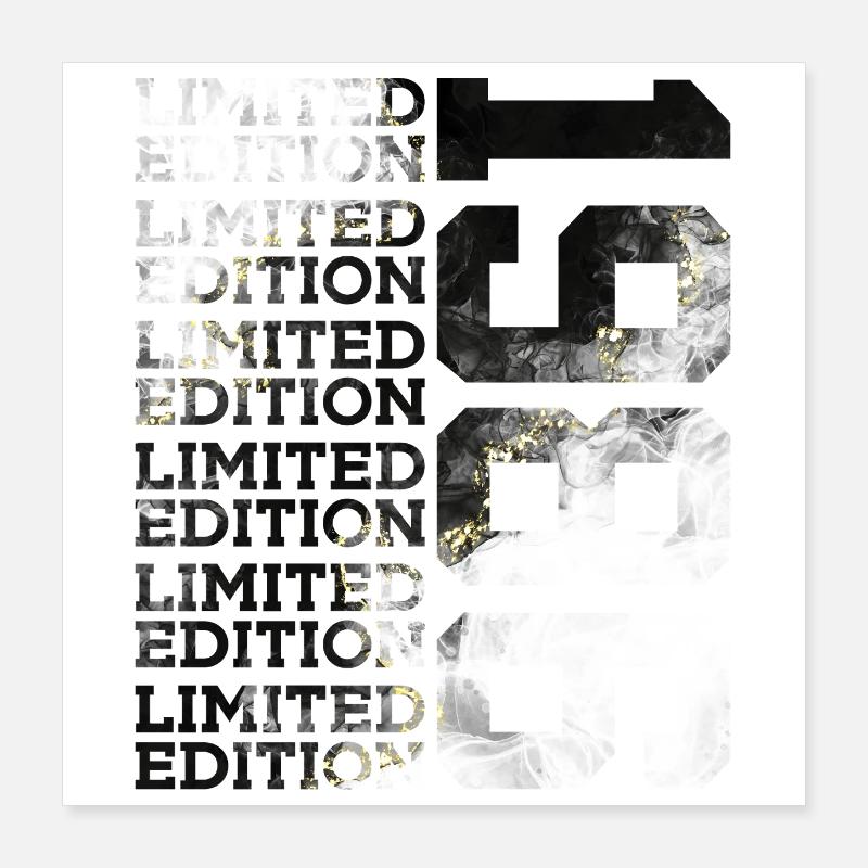 40 ANS ÉDITION LIMITÉE 1986 40E ANNIVERSAIRE Poster 40 x 40 cm