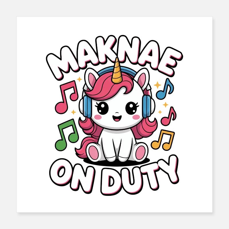 Fan de K-Pop Drôle Corée Maknae Poster 40 x 40 cm