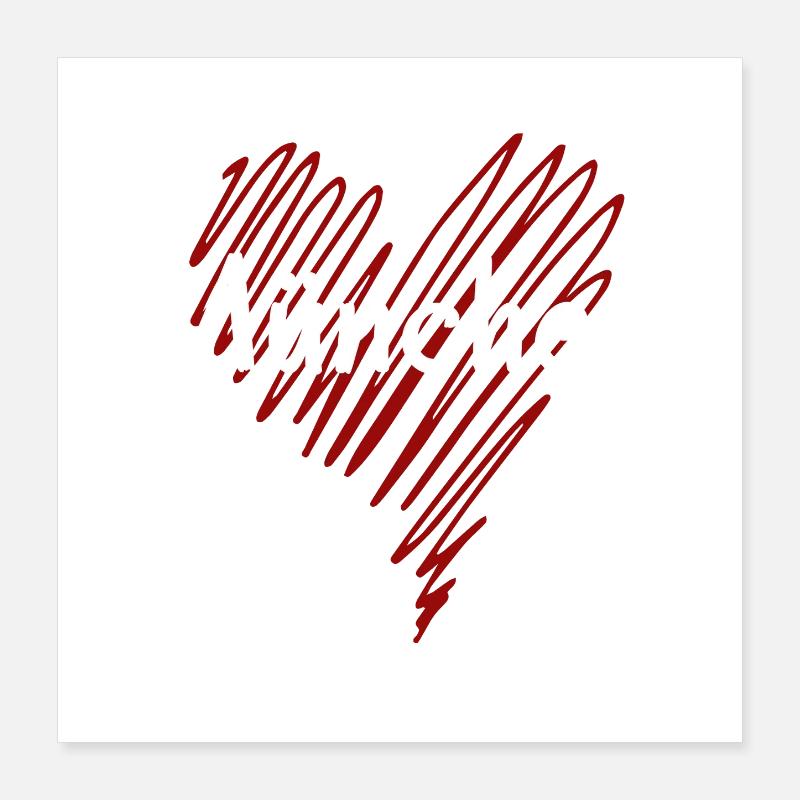 J’adore Munich, Munich, Allemagne Poster 40 x 40 cm