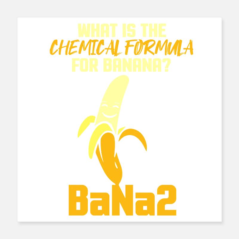 Chimie Chimiste Professeur de chimie Dire science Poster 40 x 40 cm