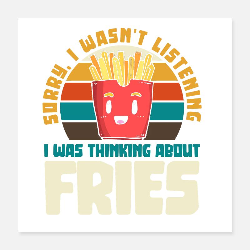 Frise Humour Rétro Poster 40 x 40 cm