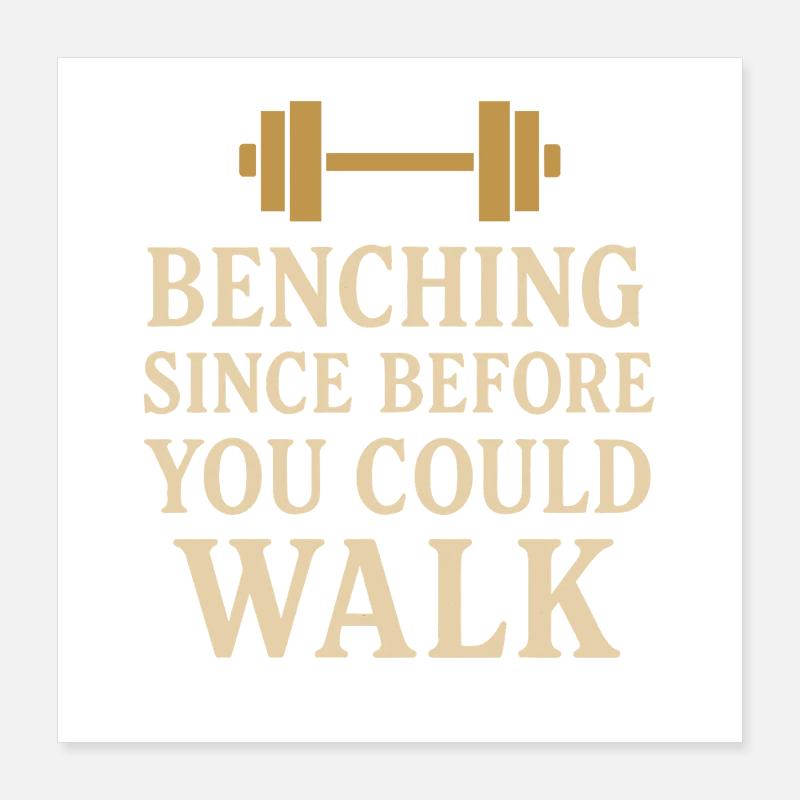 Funny Bench Press Meme Spot Me Bro Powerlifting Poster 16" x 16" (40x40 cm)