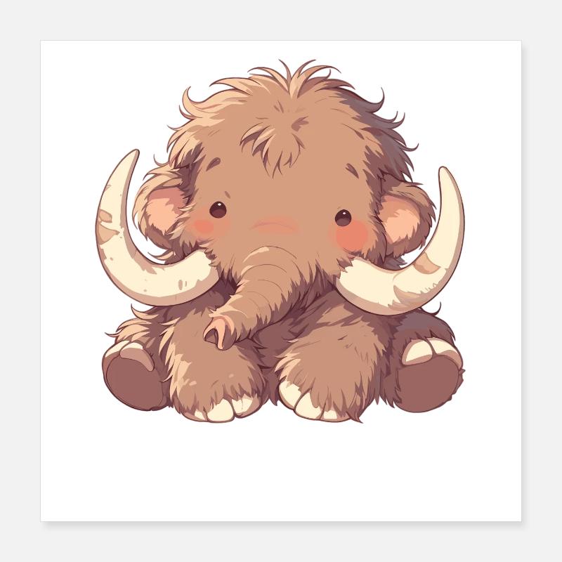 Mammoths Mammoth Poster 16" x 16" (40x40 cm)