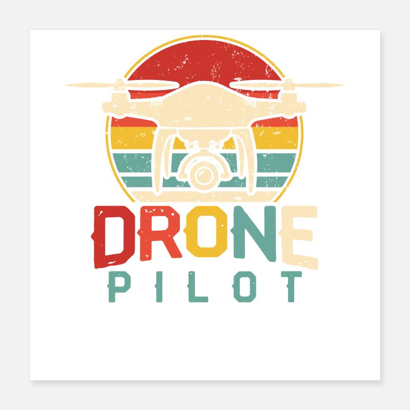 Drohne Poster 40x40 cm