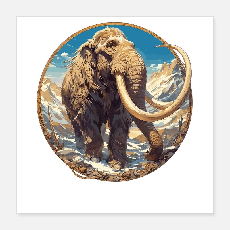 Mammuts Mammut Poster 40x40 cm