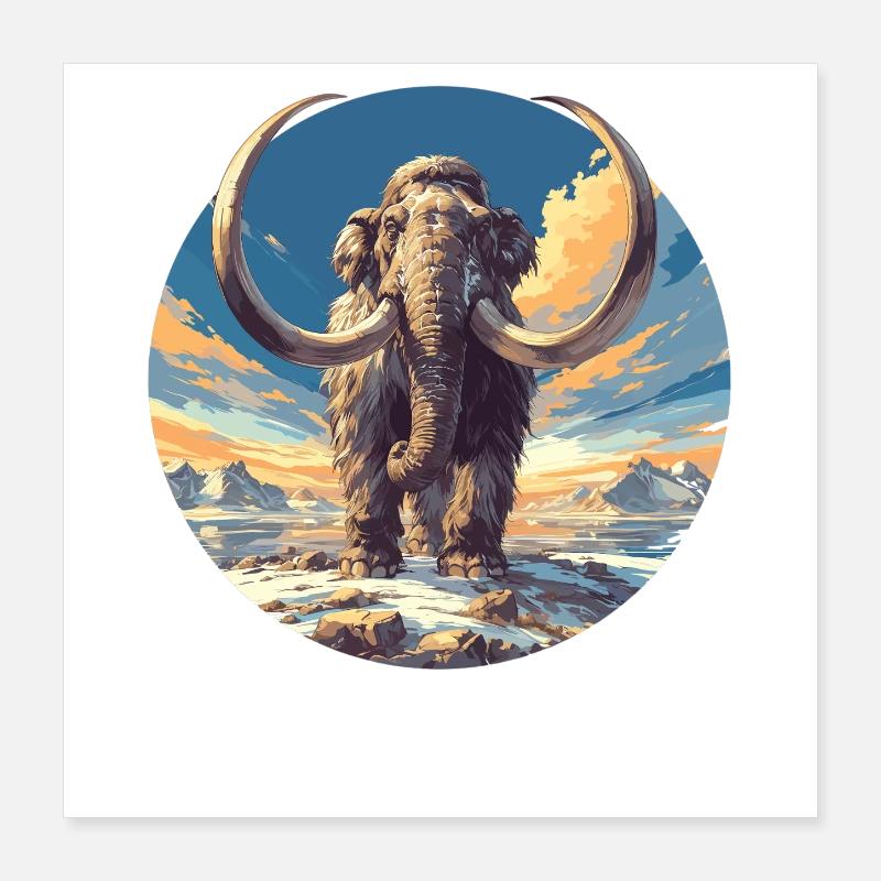 Mammuts Mammut Poster 40x40 cm