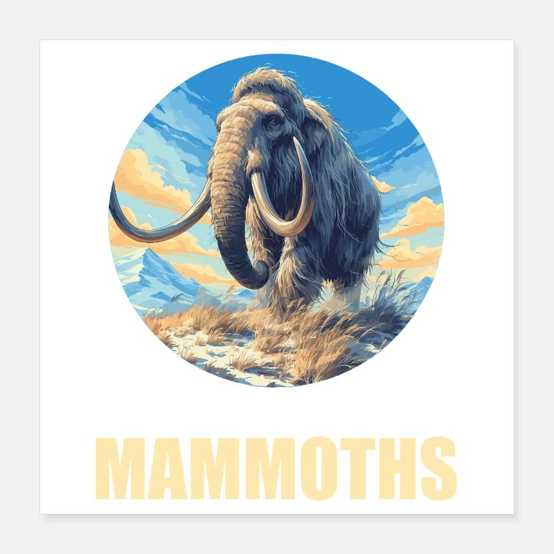 Mammuts Mammut Poster 40x40 cm