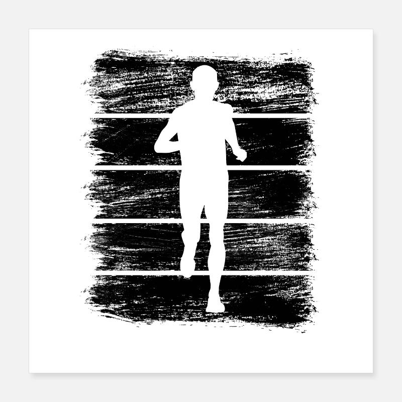 running Poster 16" x 16" (40x40 cm)