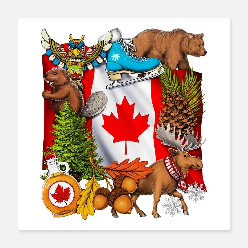 Fierté Canada Poster 40 x 40 cm