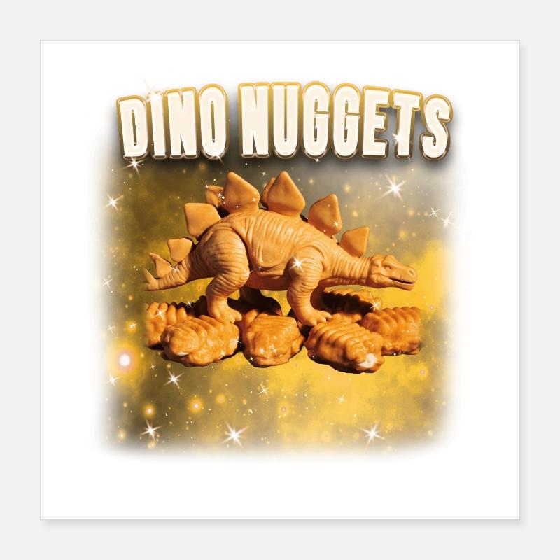Dino Nuggets Galaxy Poster 40 x 40 cm