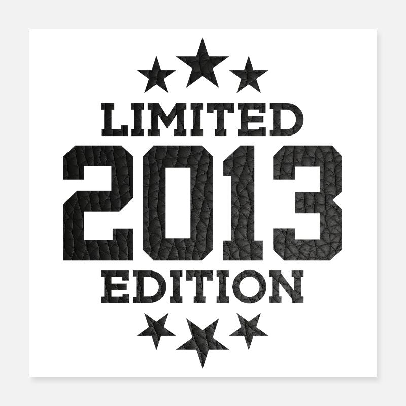 ÉDITION LIMITÉE 2013 13E ANNIVERSAIRE Poster 40 x 40 cm