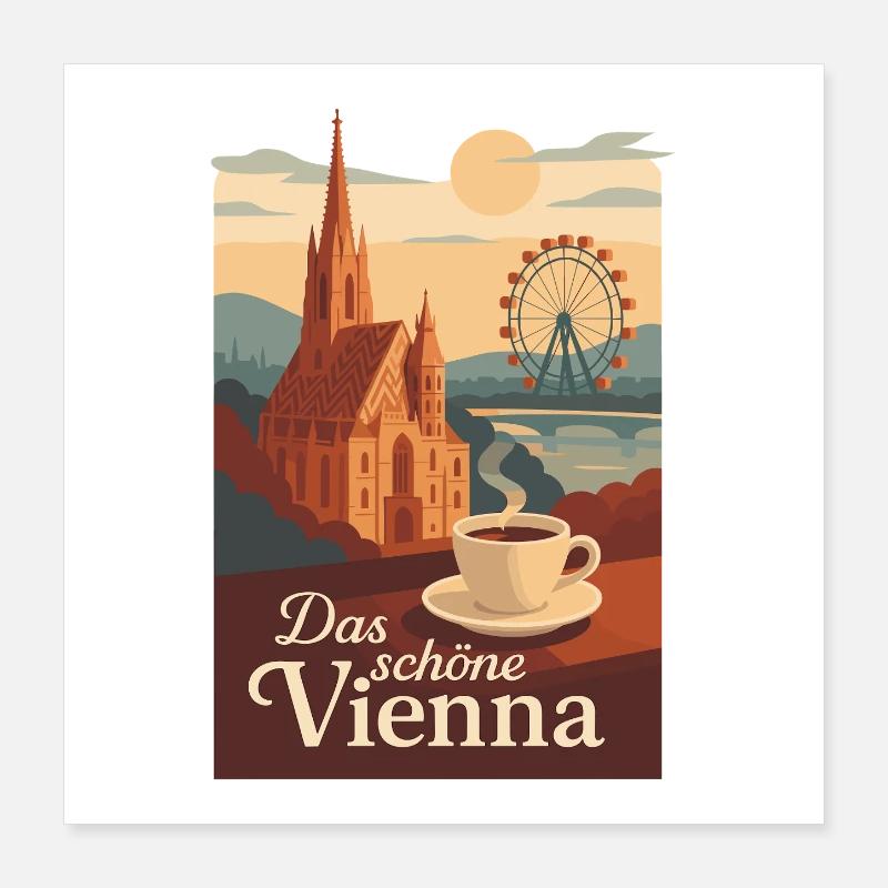 Das schöne Wien Poster Poster 40x40 cm