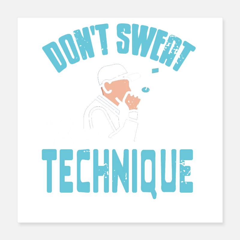 Ne vous inquiétez pas de la technique Rap Maîtrise lyrique Poster 40 x 40 cm