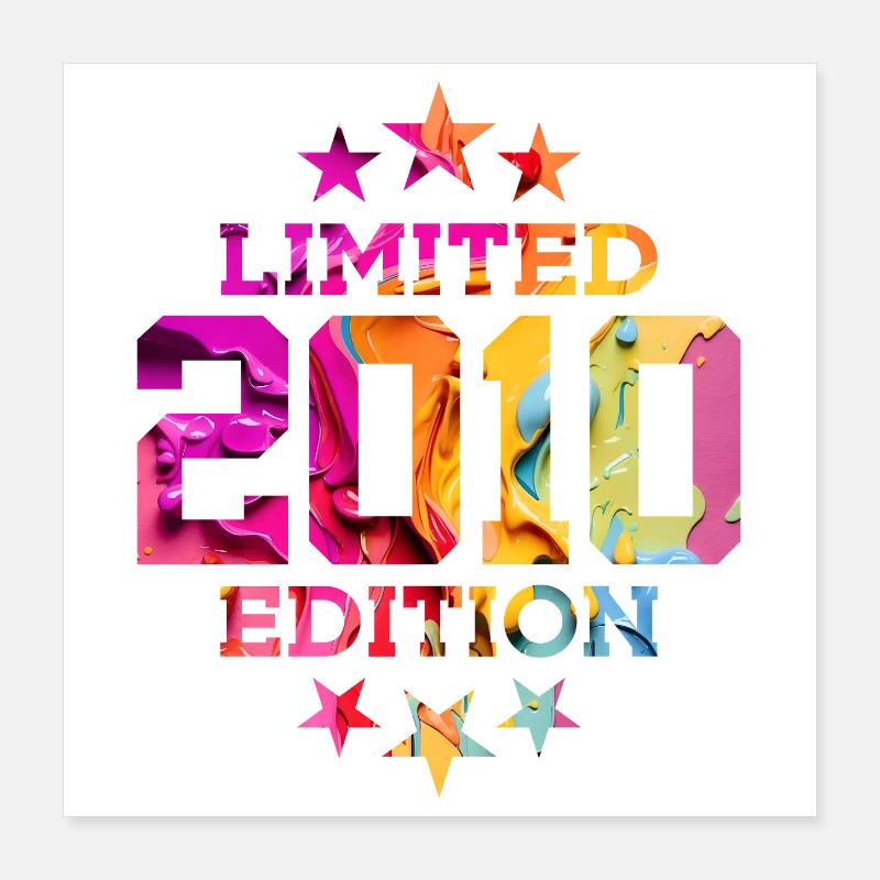 ÉDITION LIMITÉE 2010 16E ANNIVERSAIRE Poster 40 x 40 cm