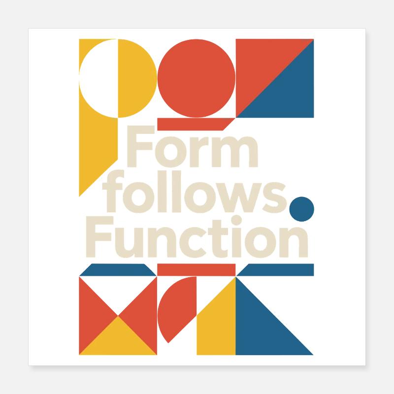 Bauhaus Architecture Architecte Poster 40 x 40 cm