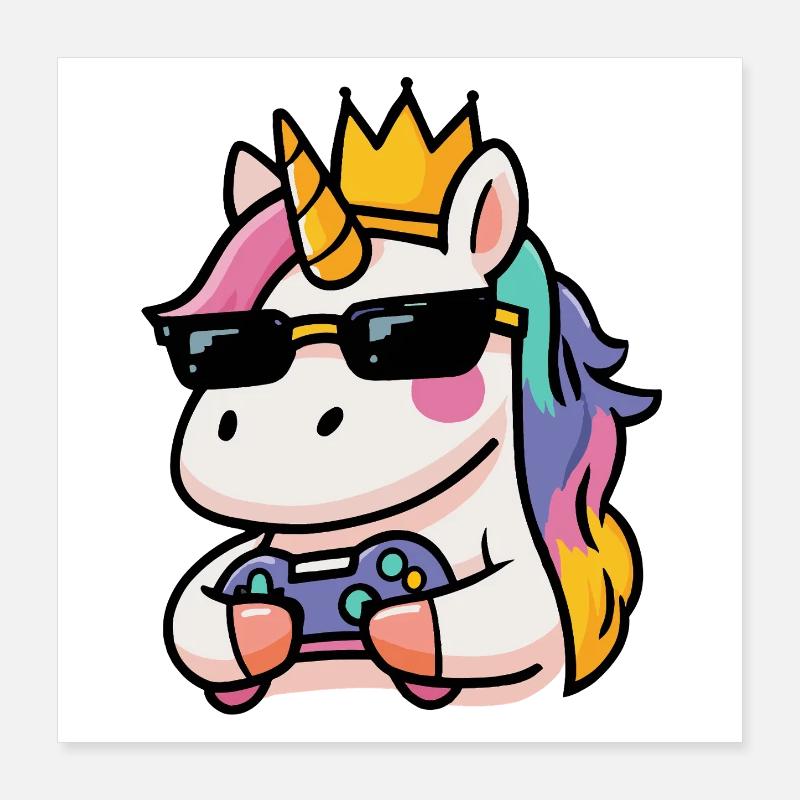 Unicorn gambles Poster 16" x 16" (40x40 cm)