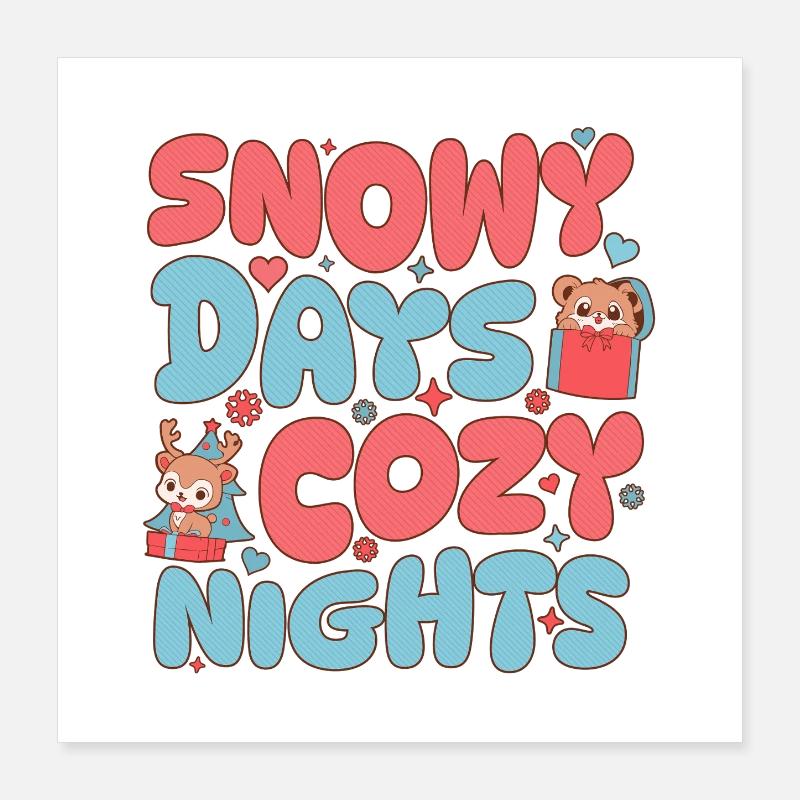 Rentier Outfit perfekte Geschenkidee Poster 40x40 cm