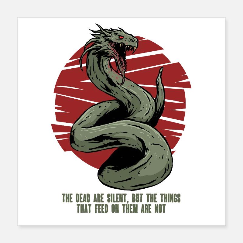 Basilisk Mythological Creatures Poster 16" x 16" (40x40 cm)