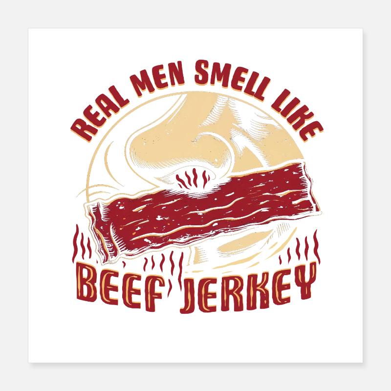 Viande séchée de bœuf séchée Biltong Pemmican Poster 40 x 40 cm