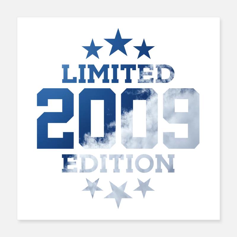 ÉDITION LIMITÉE 2009 17E ANNIVERSAIRE Poster 40 x 40 cm