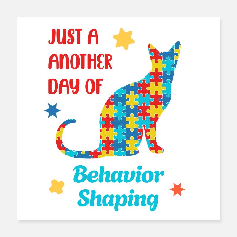 Be Kind – Autismus Bewusstsein Poster 40x40 cm