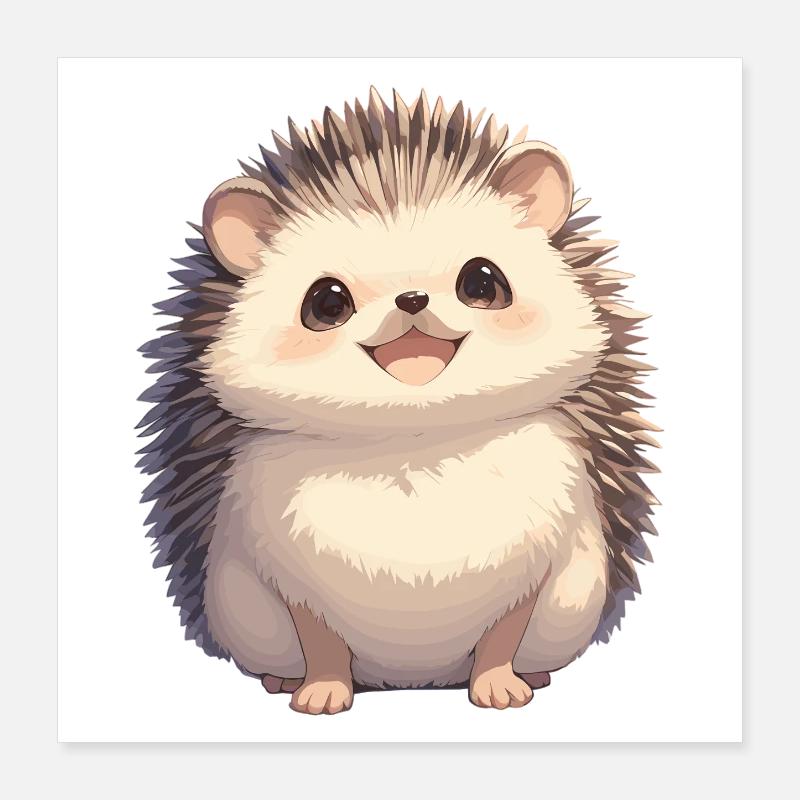 Igel Poster 40x40 cm