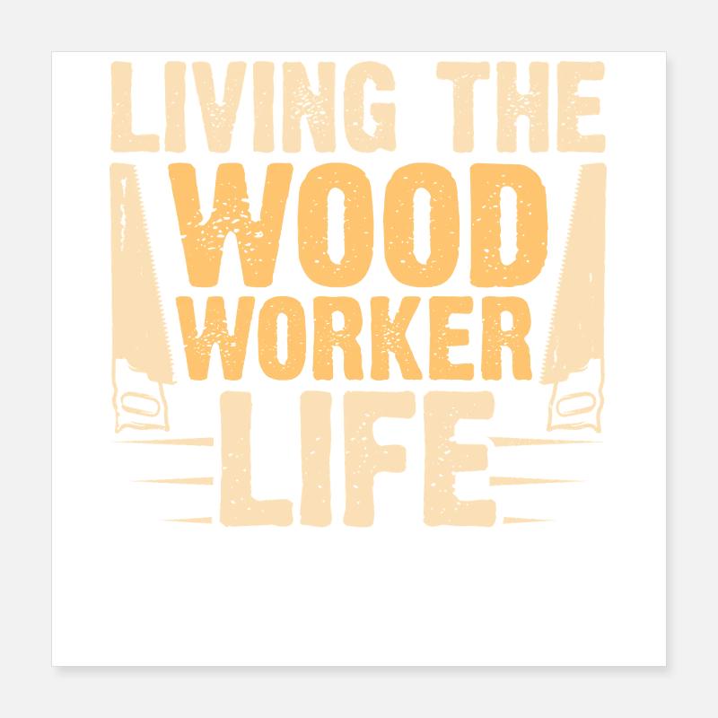 Baumpfleger Holzarbeiter Waldarbeiter Geschenk Poster 40x40 cm