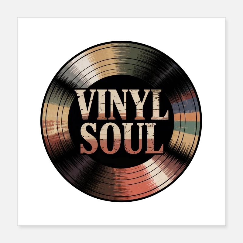 Disque – Vinyl Soul Poster 40 x 40 cm