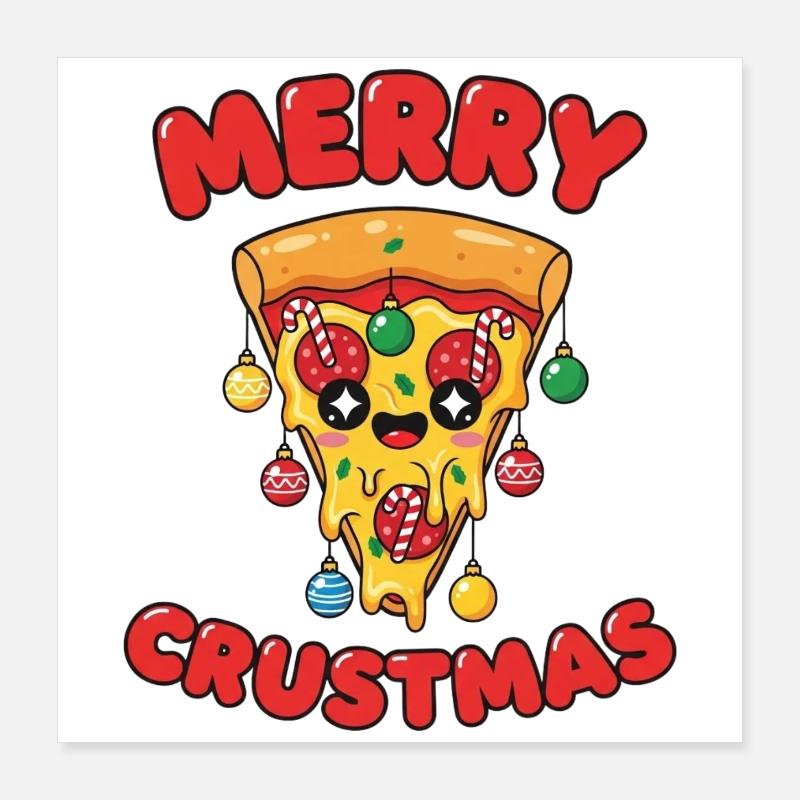 Joyeux Crustmas Poster 40 x 40 cm