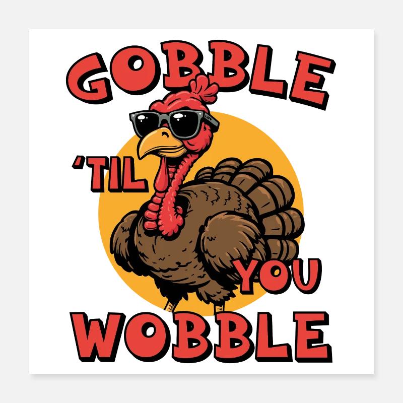 Verschlinge, bis du wackelst Poster 40x40 cm