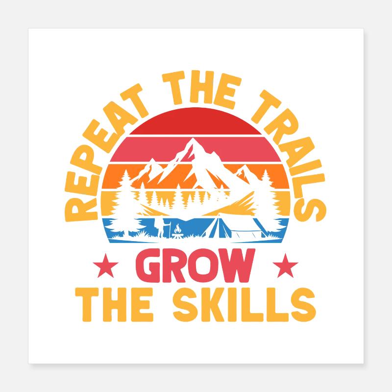 Chef scout Repeat The Trails Scout Poster 40 x 40 cm