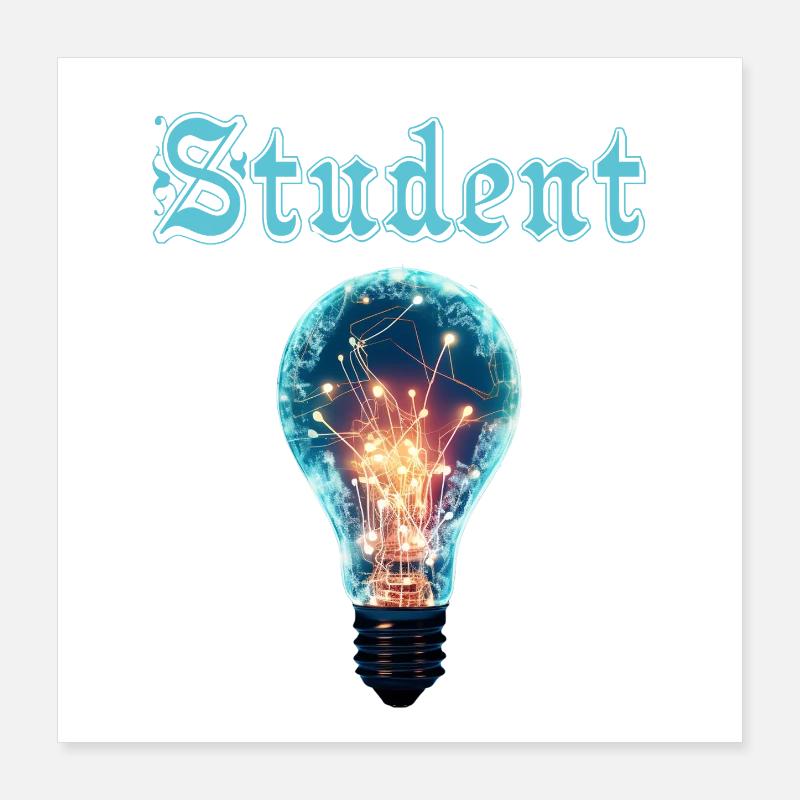 Studenterdesign – Pære Energi & Inspiration Poster 40x40 cm