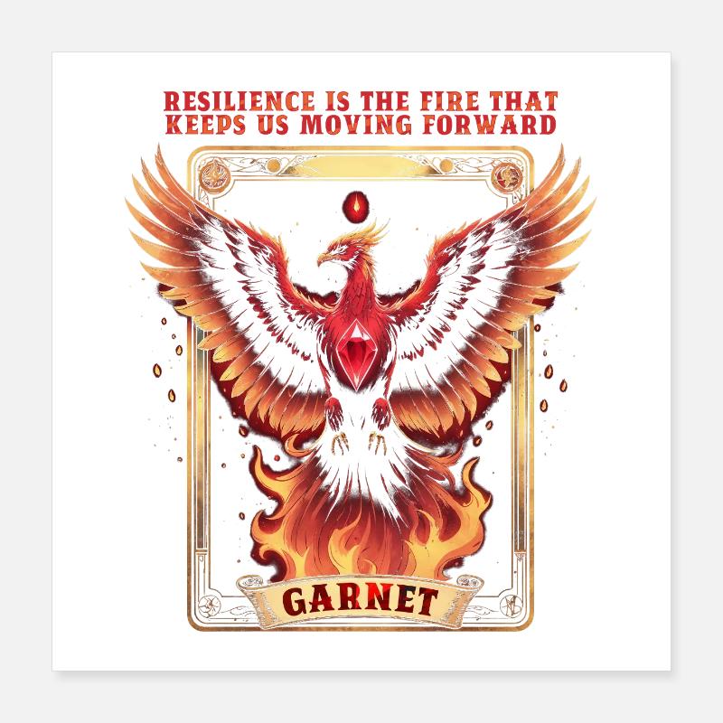 Pierre de naissance Grana de janvier Poster 40 x 40 cm