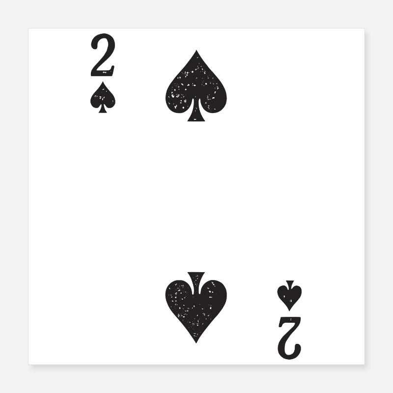 Deux bêches Poster 40 x 40 cm