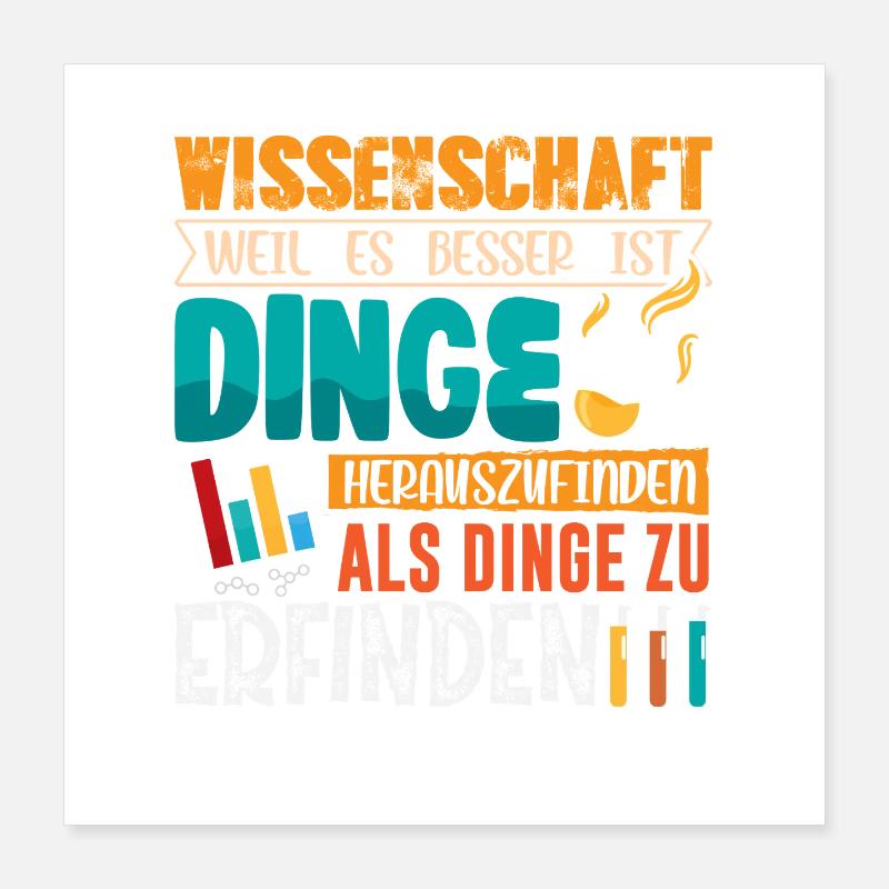 Science Scientifique Chimie Poster 40 x 40 cm