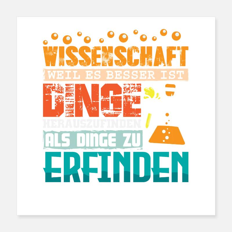 Science Scientifique Chimie Poster 40 x 40 cm