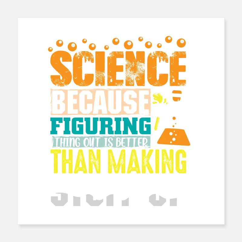 Science Scientifique Chimie Poster 40 x 40 cm