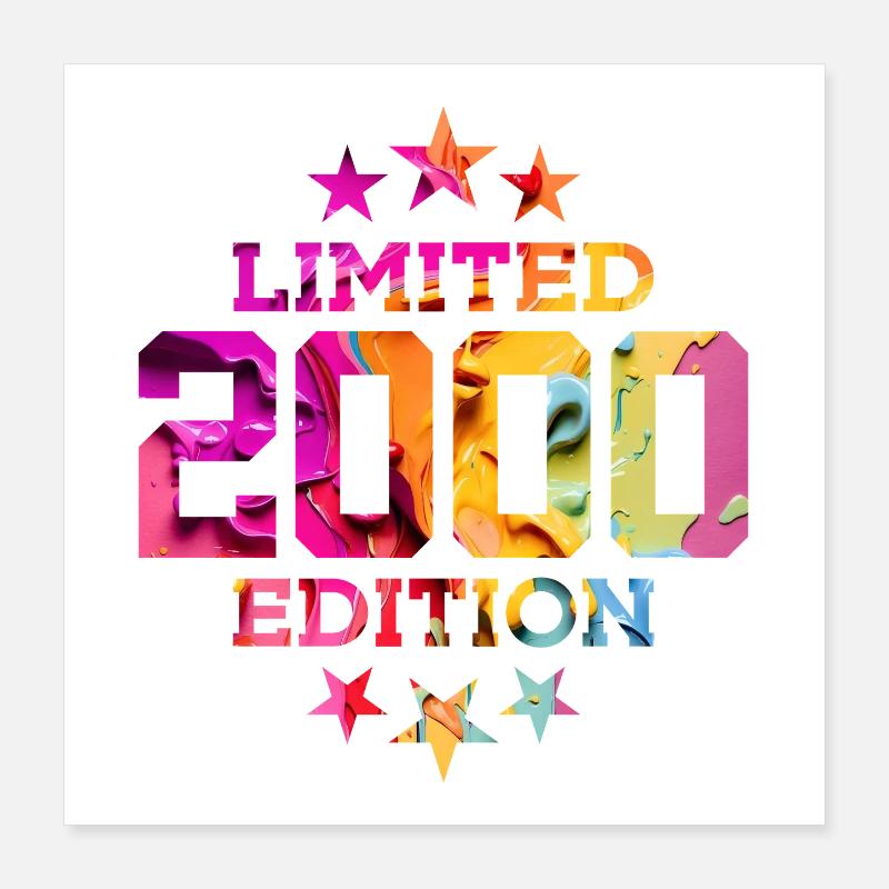 ÉDITION LIMITÉE 26E ANNIVERSAIRE 2000 Poster 40 x 40 cm