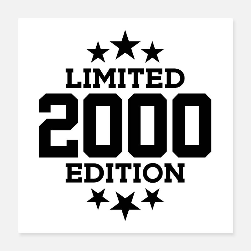 ÉDITION LIMITÉE 26E ANNIVERSAIRE 2000 Poster 40 x 40 cm